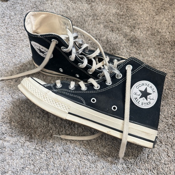Converse Black Chuck Taylor Chuck 70 High-Top Sneakers - Picture 1 of 8